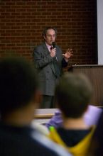 the Provost spoke at UHR this week.
Filename: CRW_8317.jpg
Aperture: f/2.8
Shutter Speed: 1/200
Body: Canon EOS DIGITAL REBEL
Lens: Canon EF 80-200mm f/2.8 L