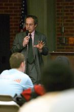 the Provost spoke at UHR this week.
Filename: CRW_8328.jpg
Aperture: f/2.8
Shutter Speed: 1/200
Body: Canon EOS DIGITAL REBEL
Lens: Canon EF 80-200mm f/2.8 L