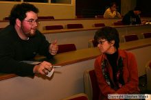 Weekly meeting of the Undergraduate House of Representatives (UHR), January 27, 2004
Filename: img_0996_std.jpg
Aperture: f/9.0
Shutter Speed: 1/100
Body: Canon EOS DIGITAL REBEL
Lens: Canon EF-S 18-55mm f/3.5-5.6