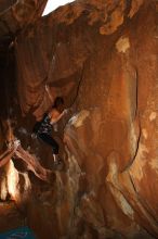 Bouldering in Hueco Tanks on 02/20/2016
Filename: SRM_20160220_1603530.JPG
Aperture: f/5.6
Shutter Speed: 1/250
Body: Canon EOS 20D
Lens: Canon EF 16-35mm f/2.8 L