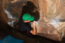 Bouldering in Hueco Tanks on 02/20/2016
Filename: SRM_20160220_1731370.JPG
Aperture: f/9.0
Shutter Speed: 1/250
Body: Canon EOS 20D
Lens: Canon EF 16-35mm f/2.8 L