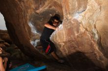 Bouldering in Hueco Tanks on 02/20/2016
Filename: SRM_20160220_1743570.JPG
Aperture: f/9.0
Shutter Speed: 1/250
Body: Canon EOS 20D
Lens: Canon EF 16-35mm f/2.8 L