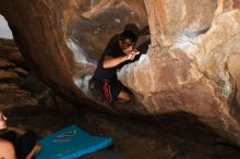 Bouldering in Hueco Tanks on 02/20/2016
Filename: SRM_20160220_1744170.JPG
Aperture: f/9.0
Shutter Speed: 1/250
Body: Canon EOS 20D
Lens: Canon EF 16-35mm f/2.8 L