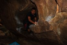 Bouldering in Hueco Tanks on 02/20/2016
Filename: SRM_20160220_1744190.JPG
Aperture: f/9.0
Shutter Speed: 1/250
Body: Canon EOS 20D
Lens: Canon EF 16-35mm f/2.8 L