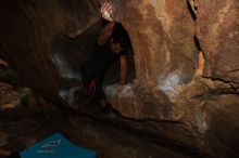 Bouldering in Hueco Tanks on 02/20/2016
Filename: SRM_20160220_1744200.JPG
Aperture: f/9.0
Shutter Speed: 1/250
Body: Canon EOS 20D
Lens: Canon EF 16-35mm f/2.8 L