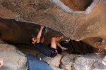 Bouldering in Hueco Tanks on 02/20/2016

Filename: SRM_20160220_1854081.JPG
Aperture: f/2.8
Shutter Speed: 1/250
Body: Canon EOS 20D
Lens: Canon EF 16-35mm f/2.8 L