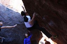 Bouldering in Hueco Tanks on 02/27/2016 with Blue Lizard Climbing and Yoga
Filename: SRM_20160227_1123160.JPG
Aperture: f/2.8
Shutter Speed: 1/250
Body: Canon EOS 20D
Lens: Canon EF 16-35mm f/2.8 L