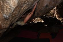 Bouldering in Hueco Tanks on 02/27/2016 with Blue Lizard Climbing and Yoga

Filename: SRM_20160227_1321331.JPG
Aperture: f/8.0
Shutter Speed: 1/250
Body: Canon EOS 20D
Lens: Canon EF 16-35mm f/2.8 L