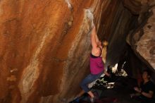Bouldering in Hueco Tanks on 02/27/2016 with Blue Lizard Climbing and Yoga
Filename: SRM_20160227_1348020.JPG
Aperture: f/5.6
Shutter Speed: 1/250
Body: Canon EOS 20D
Lens: Canon EF 16-35mm f/2.8 L