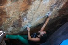 Bouldering in Hueco Tanks on 02/27/2016 with Blue Lizard Climbing and Yoga
Filename: SRM_20160227_1429490.JPG
Aperture: f/2.8
Shutter Speed: 1/250
Body: Canon EOS 20D
Lens: Canon EF 16-35mm f/2.8 L
