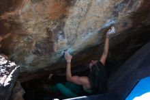 Bouldering in Hueco Tanks on 02/27/2016 with Blue Lizard Climbing and Yoga
Filename: SRM_20160227_1429560.JPG
Aperture: f/3.5
Shutter Speed: 1/250
Body: Canon EOS 20D
Lens: Canon EF 16-35mm f/2.8 L