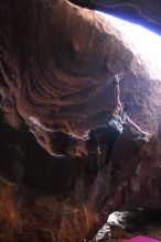Bouldering in Hueco Tanks on 02/27/2016 with Blue Lizard Climbing and Yoga
Filename: SRM_20160227_1652360.JPG
Aperture: f/2.8
Shutter Speed: 1/125
Body: Canon EOS 20D
Lens: Canon EF 16-35mm f/2.8 L