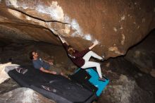 Bouldering in Hueco Tanks on 03/13/2016 with Blue Lizard Climbing and Yoga
Filename: SRM_20160313_1223250.jpg
Aperture: f/8.0
Shutter Speed: 1/250
Body: Canon EOS 20D
Lens: Canon EF 16-35mm f/2.8 L