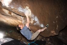 Bouldering in Hueco Tanks on 03/13/2016 with Blue Lizard Climbing and Yoga
Filename: SRM_20160313_1239010.jpg
Aperture: f/8.0
Shutter Speed: 1/250
Body: Canon EOS 20D
Lens: Canon EF 16-35mm f/2.8 L