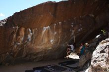 Bouldering in Hueco Tanks on 04/11/2016 with Blue Lizard Climbing and Yoga
Filename: SRM_20160411_1232500.jpg
Aperture: f/8.0
Shutter Speed: 1/250
Body: Canon EOS 20D
Lens: Canon EF 16-35mm f/2.8 L