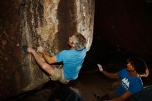 Bouldering in Hueco Tanks on 10/19/2018 with Blue Lizard Climbing and Yoga
Filename: SRM_20181019_1725200.jpg
Aperture: f/7.1
Shutter Speed: 1/250
Body: Canon EOS-1D Mark II
Lens: Canon EF 16-35mm f/2.8 L