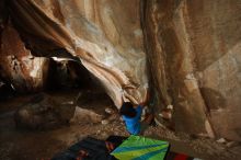 Bouldering in Hueco Tanks on 10/19/2018 with Blue Lizard Climbing and Yoga
Filename: SRM_20181019_1730380.jpg
Aperture: f/7.1
Shutter Speed: 1/250
Body: Canon EOS-1D Mark II
Lens: Canon EF 16-35mm f/2.8 L