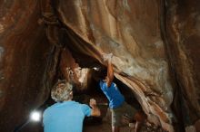 Bouldering in Hueco Tanks on 10/19/2018 with Blue Lizard Climbing and Yoga
Filename: SRM_20181019_1732040.jpg
Aperture: f/7.1
Shutter Speed: 1/250
Body: Canon EOS-1D Mark II
Lens: Canon EF 16-35mm f/2.8 L