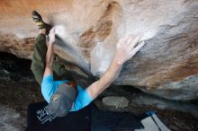 Bouldering in Hueco Tanks on 11/02/2018 with Blue Lizard Climbing and Yoga
Filename: SRM_20181102_1204380.jpg
Aperture: f/4.0
Shutter Speed: 1/250
Body: Canon EOS-1D Mark II
Lens: Canon EF 16-35mm f/2.8 L