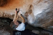 Bouldering in Hueco Tanks on 11/02/2018 with Blue Lizard Climbing and Yoga
Filename: SRM_20181102_1218180.jpg
Aperture: f/4.0
Shutter Speed: 1/320
Body: Canon EOS-1D Mark II
Lens: Canon EF 16-35mm f/2.8 L