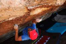 Bouldering in Hueco Tanks on 11/02/2018 with Blue Lizard Climbing and Yoga

Filename: SRM_20181102_1400200.jpg
Aperture: f/4.0
Shutter Speed: 1/500
Body: Canon EOS-1D Mark II
Lens: Canon EF 16-35mm f/2.8 L