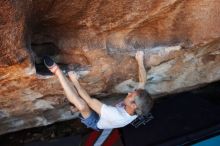 Bouldering in Hueco Tanks on 11/02/2018 with Blue Lizard Climbing and Yoga
Filename: SRM_20181102_1406190.jpg
Aperture: f/4.5
Shutter Speed: 1/200
Body: Canon EOS-1D Mark II
Lens: Canon EF 16-35mm f/2.8 L