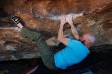 Bouldering in Hueco Tanks on 11/02/2018 with Blue Lizard Climbing and Yoga
Filename: SRM_20181102_1442360.jpg
Aperture: f/4.0
Shutter Speed: 1/400
Body: Canon EOS-1D Mark II
Lens: Canon EF 16-35mm f/2.8 L