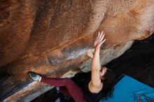 Bouldering in Hueco Tanks on 11/02/2018 with Blue Lizard Climbing and Yoga
Filename: SRM_20181102_1448140.jpg
Aperture: f/4.0
Shutter Speed: 1/320
Body: Canon EOS-1D Mark II
Lens: Canon EF 16-35mm f/2.8 L