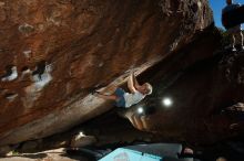 Bouldering in Hueco Tanks on 11/02/2018 with Blue Lizard Climbing and Yoga
Filename: SRM_20181102_1601520.jpg
Aperture: f/9.0
Shutter Speed: 1/250
Body: Canon EOS-1D Mark II
Lens: Canon EF 16-35mm f/2.8 L