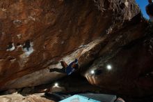 Bouldering in Hueco Tanks on 11/02/2018 with Blue Lizard Climbing and Yoga
Filename: SRM_20181102_1603050.jpg
Aperture: f/9.0
Shutter Speed: 1/250
Body: Canon EOS-1D Mark II
Lens: Canon EF 16-35mm f/2.8 L
