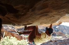 Bouldering in Hueco Tanks on 11/03/2018 with Blue Lizard Climbing and Yoga
Filename: SRM_20181103_1008310.jpg
Aperture: f/5.6
Shutter Speed: 1/320
Body: Canon EOS-1D Mark II
Lens: Canon EF 50mm f/1.8 II