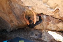 Bouldering in Hueco Tanks on 11/03/2018 with Blue Lizard Climbing and Yoga
Filename: SRM_20181103_1214240.jpg
Aperture: f/2.0
Shutter Speed: 1/1250
Body: Canon EOS-1D Mark II
Lens: Canon EF 50mm f/1.8 II