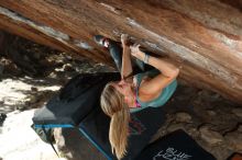 Bouldering in Hueco Tanks on 11/11/2018 with Blue Lizard Climbing and Yoga
Filename: SRM_20181111_1356530.jpg
Aperture: f/5.0
Shutter Speed: 1/250
Body: Canon EOS-1D Mark II
Lens: Canon EF 50mm f/1.8 II