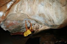 Bouldering in Hueco Tanks on 11/11/2018 with Blue Lizard Climbing and Yoga
Filename: SRM_20181111_1757300.jpg
Aperture: f/8.0
Shutter Speed: 1/250
Body: Canon EOS-1D Mark II
Lens: Canon EF 16-35mm f/2.8 L