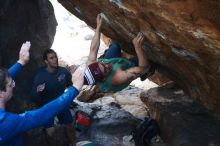 Bouldering in Hueco Tanks on 11/24/2018 with Blue Lizard Climbing and Yoga

Filename: SRM_20181124_1551410.jpg
Aperture: f/6.3
Shutter Speed: 1/320
Body: Canon EOS-1D Mark II
Lens: Canon EF 50mm f/1.8 II