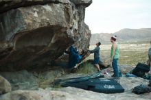 Bouldering in Hueco Tanks on 11/24/2018 with Blue Lizard Climbing and Yoga
Filename: SRM_20181124_1805140.jpg
Aperture: f/2.0
Shutter Speed: 1/200
Body: Canon EOS-1D Mark II
Lens: Canon EF 50mm f/1.8 II