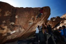 Bouldering in Hueco Tanks on 11/23/2018 with Blue Lizard Climbing and Yoga

Filename: SRM_20181123_1305530.jpg
Aperture: f/5.6
Shutter Speed: 1/250
Body: Canon EOS-1D Mark II
Lens: Canon EF 16-35mm f/2.8 L