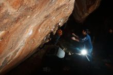 Bouldering in Hueco Tanks on 11/22/2018 with Blue Lizard Climbing and Yoga
Filename: SRM_20181122_1557590.jpg
Aperture: f/8.0
Shutter Speed: 1/250
Body: Canon EOS-1D Mark II
Lens: Canon EF 16-35mm f/2.8 L
