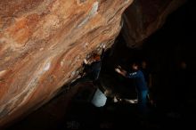 Bouldering in Hueco Tanks on 11/22/2018 with Blue Lizard Climbing and Yoga
Filename: SRM_20181122_1558050.jpg
Aperture: f/8.0
Shutter Speed: 1/250
Body: Canon EOS-1D Mark II
Lens: Canon EF 16-35mm f/2.8 L