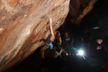Bouldering in Hueco Tanks on 11/22/2018 with Blue Lizard Climbing and Yoga
Filename: SRM_20181122_1610450.jpg
Aperture: f/8.0
Shutter Speed: 1/250
Body: Canon EOS-1D Mark II
Lens: Canon EF 16-35mm f/2.8 L
