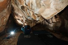 Bouldering in Hueco Tanks on 11/22/2018 with Blue Lizard Climbing and Yoga

Filename: SRM_20181122_1621340.jpg
Aperture: f/8.0
Shutter Speed: 1/250
Body: Canon EOS-1D Mark II
Lens: Canon EF 16-35mm f/2.8 L