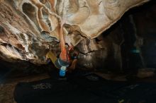 Bouldering in Hueco Tanks on 11/22/2018 with Blue Lizard Climbing and Yoga
Filename: SRM_20181122_1623410.jpg
Aperture: f/8.0
Shutter Speed: 1/250
Body: Canon EOS-1D Mark II
Lens: Canon EF 16-35mm f/2.8 L