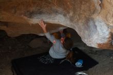 Bouldering in Hueco Tanks on 11/19/2018 with Blue Lizard Climbing and Yoga
Filename: SRM_20181119_1552460.jpg
Aperture: f/2.8
Shutter Speed: 1/250
Body: Canon EOS-1D Mark II
Lens: Canon EF 50mm f/1.8 II