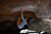 Bouldering in Hueco Tanks on 11/19/2018 with Blue Lizard Climbing and Yoga
Filename: SRM_20181119_1612270.jpg
Aperture: f/2.8
Shutter Speed: 1/250
Body: Canon EOS-1D Mark II
Lens: Canon EF 16-35mm f/2.8 L