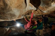 Bouldering in Hueco Tanks on 12/08/2018 with Blue Lizard Climbing and Yoga

Filename: SRM_20181208_1207250.jpg
Aperture: f/8.0
Shutter Speed: 1/250
Body: Canon EOS-1D Mark II
Lens: Canon EF 16-35mm f/2.8 L