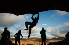 Bouldering in Hueco Tanks on 12/08/2018 with Blue Lizard Climbing and Yoga
Filename: SRM_20181208_1718350.jpg
Aperture: f/22.0
Shutter Speed: 1/250
Body: Canon EOS-1D Mark II
Lens: Canon EF 16-35mm f/2.8 L