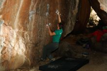 Bouldering in Hueco Tanks on 12/09/2018 with Blue Lizard Climbing and Yoga
Filename: SRM_20181209_1551020.jpg
Aperture: f/5.6
Shutter Speed: 1/250
Body: Canon EOS-1D Mark II
Lens: Canon EF 50mm f/1.8 II
