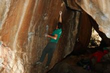 Bouldering in Hueco Tanks on 12/09/2018 with Blue Lizard Climbing and Yoga
Filename: SRM_20181209_1551100.jpg
Aperture: f/5.6
Shutter Speed: 1/250
Body: Canon EOS-1D Mark II
Lens: Canon EF 50mm f/1.8 II