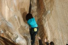 Bouldering in Hueco Tanks on 12/09/2018 with Blue Lizard Climbing and Yoga
Filename: SRM_20181209_1618040.jpg
Aperture: f/5.6
Shutter Speed: 1/250
Body: Canon EOS-1D Mark II
Lens: Canon EF 50mm f/1.8 II