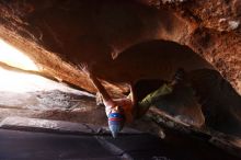 Bouldering in Hueco Tanks on 12/14/2018 with Blue Lizard Climbing and Yoga

Filename: SRM_20181214_1448560.jpg
Aperture: f/4.0
Shutter Speed: 1/250
Body: Canon EOS-1D Mark II
Lens: Canon EF 16-35mm f/2.8 L